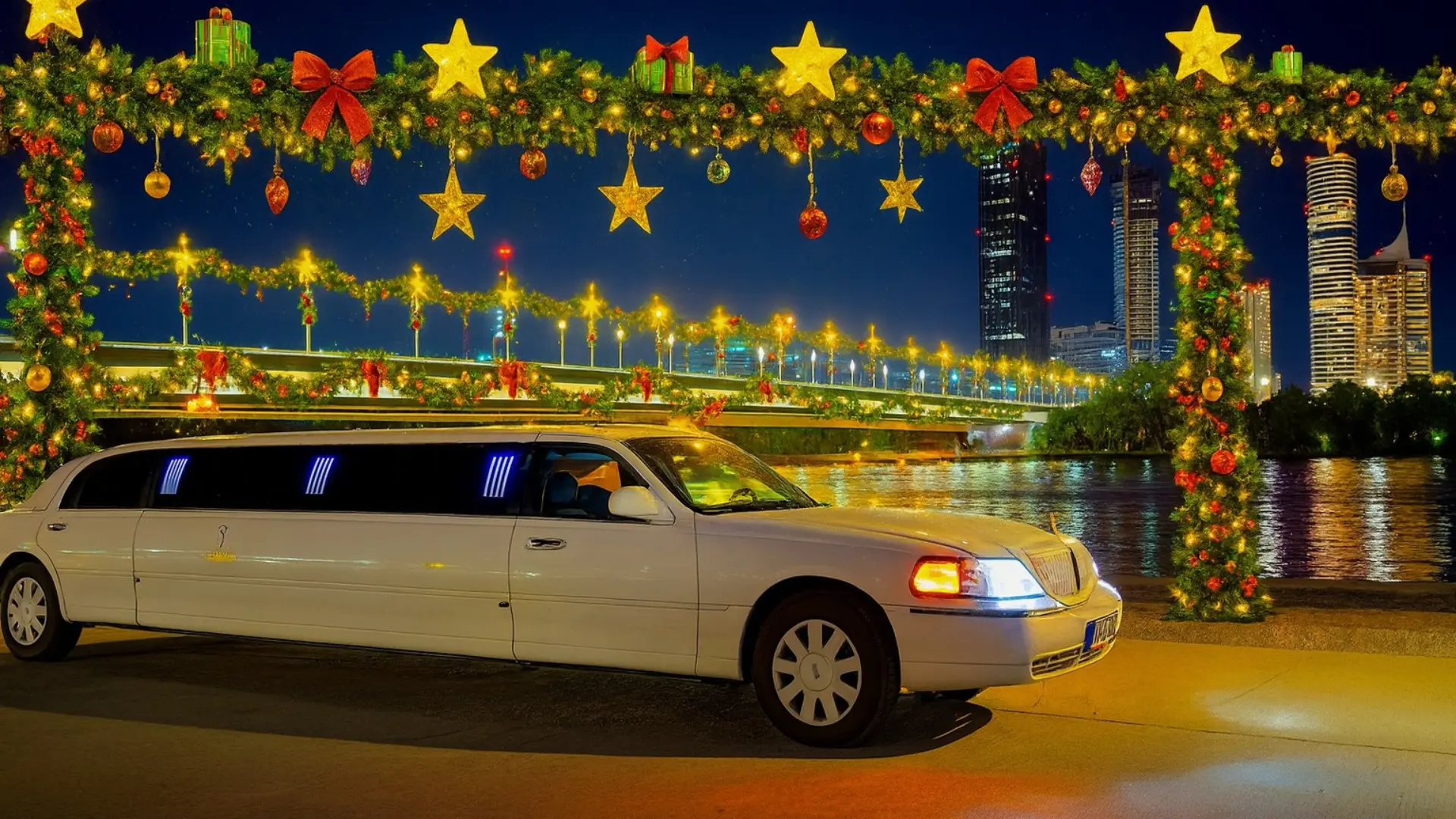 Weihnachtsfeier in der Stretchlimousine - Festliches Ambiente